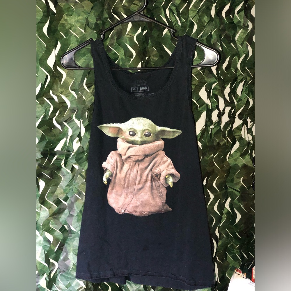 Star Wars Tank Top with Baby Yoda Graphic